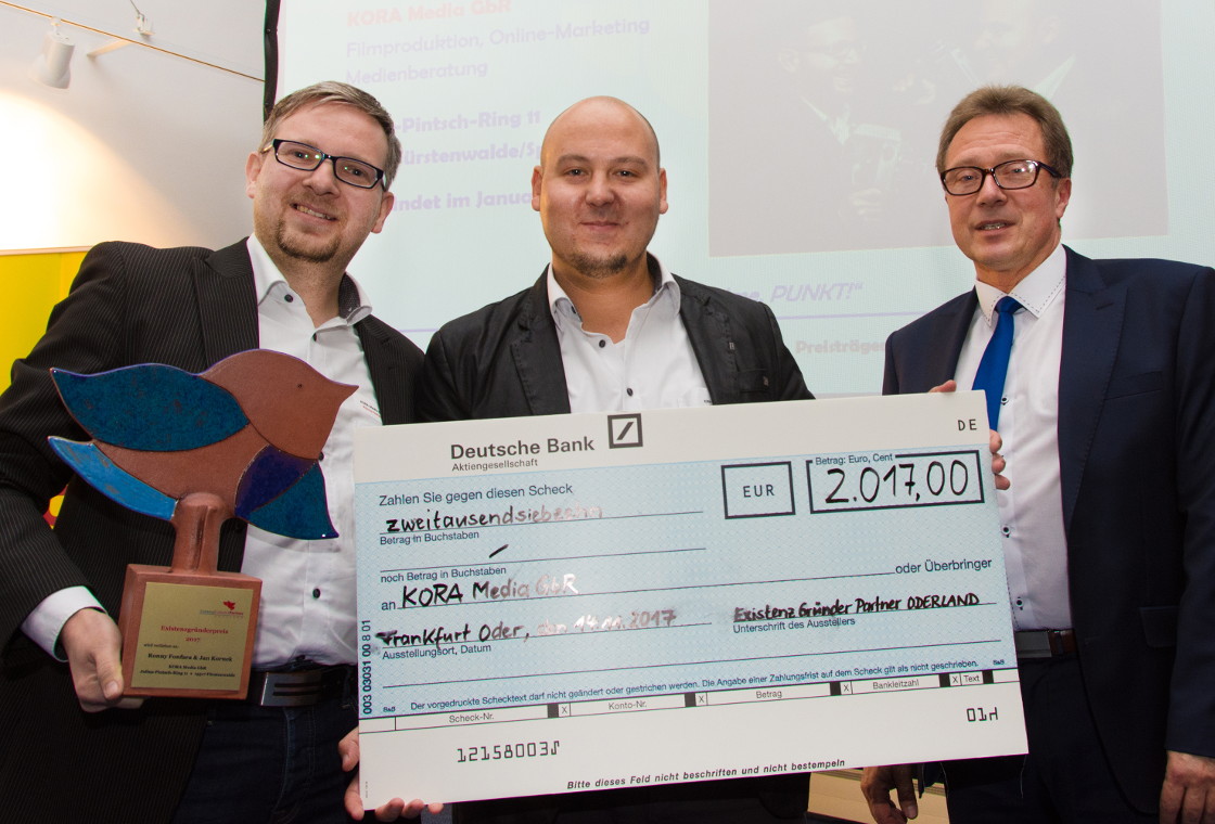 Preisträger ExistenzGründerPreis 2017